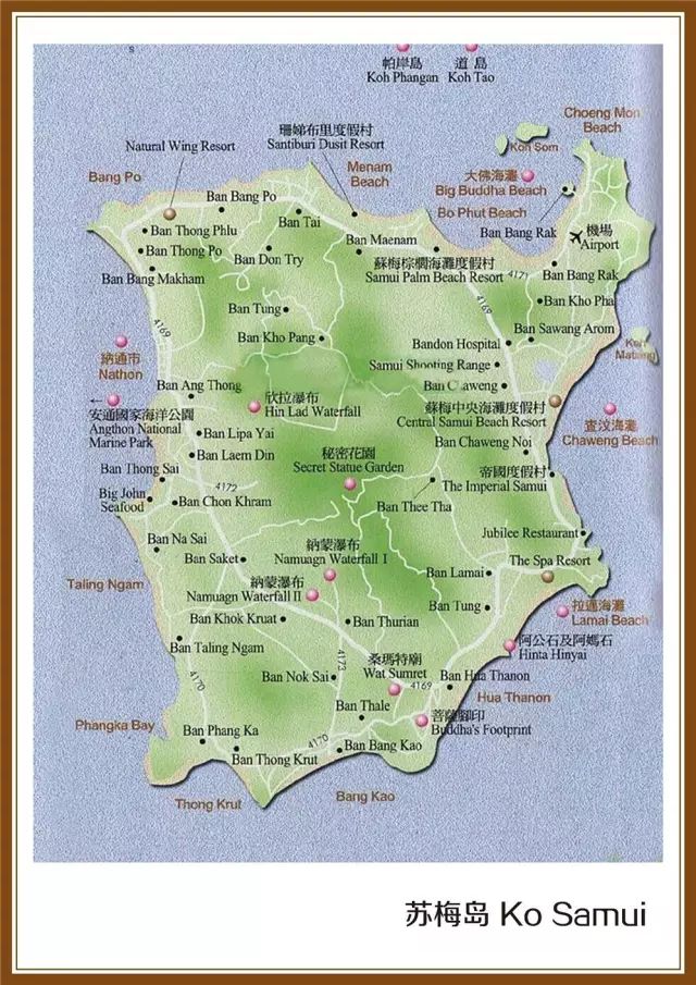 苏梅岛地图