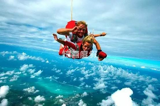 毛里求斯旅游之高空跳伞